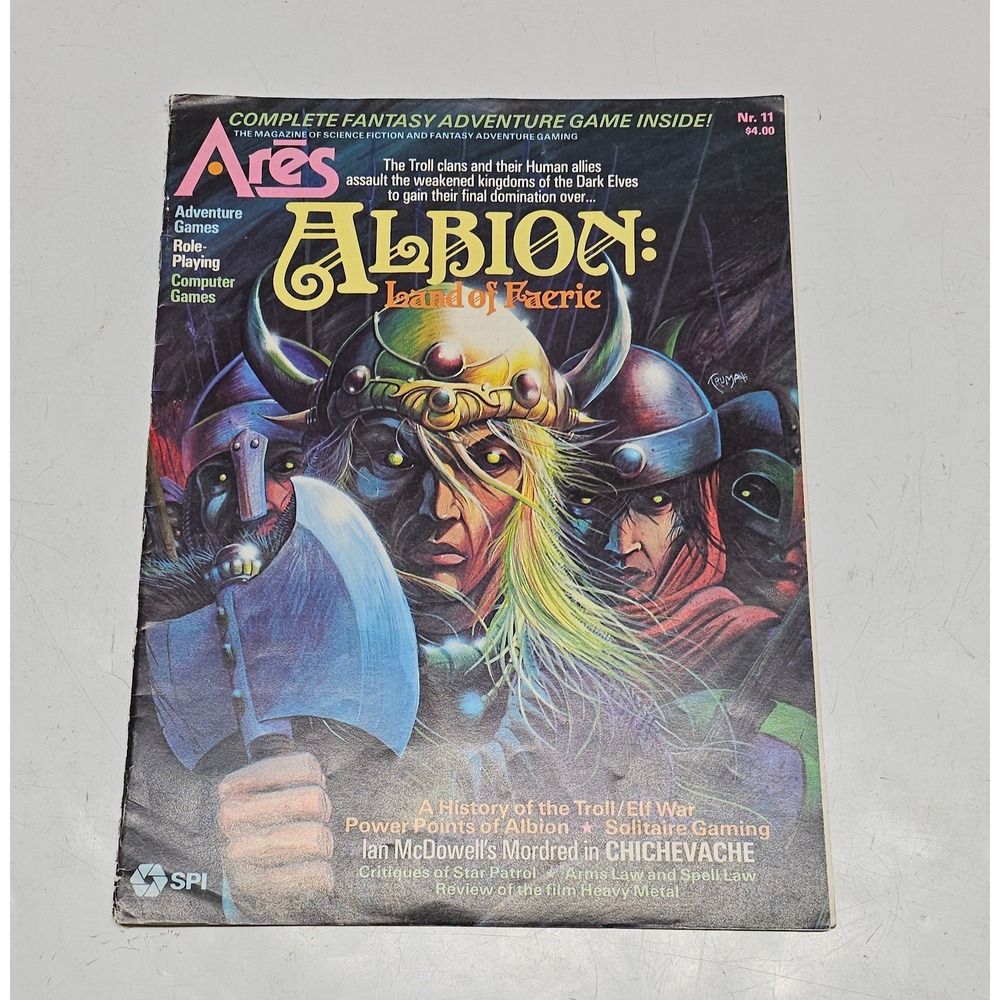 Ares Magazine Nr 11 Albion Land of Faerie SPI Fantasy Adventure Game 1981